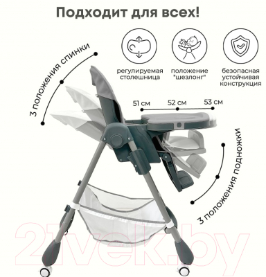 Стульчик для кормления Bubago Amelia / BG 103-2