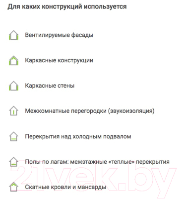 Минеральная вата Isover Оптимал 100x600x1000мм