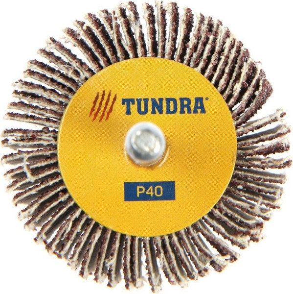 Шлифовальный круг Tundra Лепестковый радикальный 50x30x6мм Р40 / 5162354