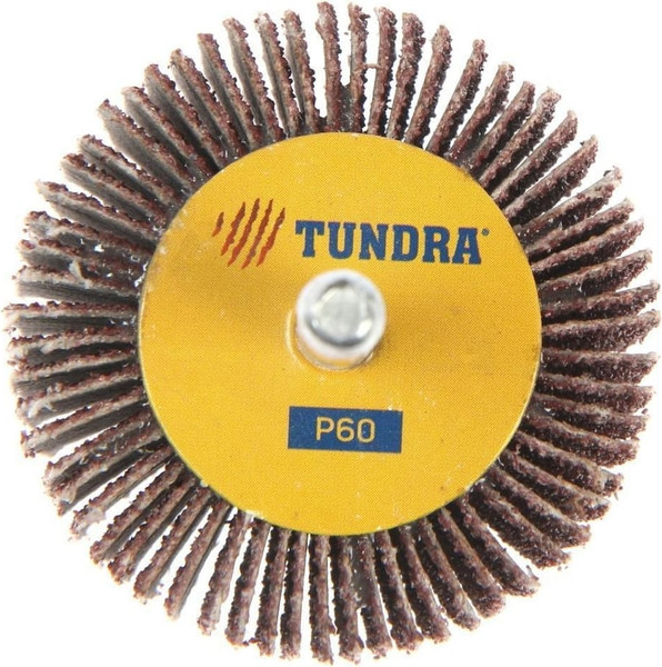Шлифовальный круг Tundra Лепестковый радикальный 50x30x6мм Р60 / 5162355