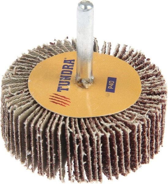 Шлифовальный круг Tundra Лепестковый радикальный 60x20x6мм Р40 / 1875462 - фото