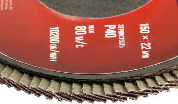 Шлифовальный круг LOM Лепестковый торцевой 150x22 Р40 / 2580672