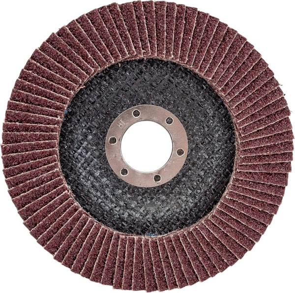 Шлифовальный круг Tundra Лепестковый торцевой 125x22 Р24 / 4962242 - фото