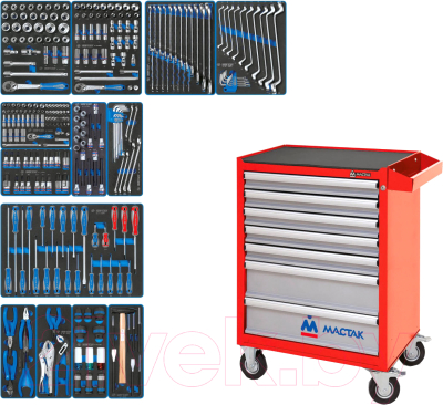 Универсальный набор инструментов King TONY 934-286AMR - фото