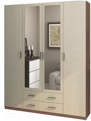 Шкаф Столица Мебели Квадро 4-х ств. - фото