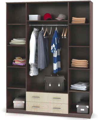 Шкаф Столица Мебели Квадро 4-х ств.