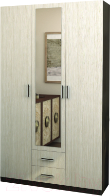 Шкаф Столица Мебели Трио 3-х ств. - фото