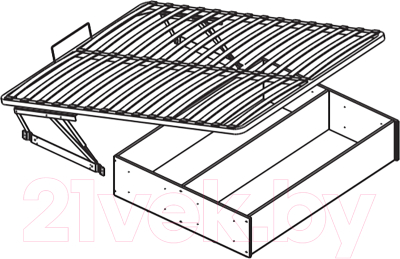 Ортопедическое основание Тэкс С ПМ и ящиком 160x200