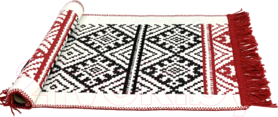 Коврик для ванной Sarev 60x100 / KV 410 AKHILA (v1) kirmiz - фото