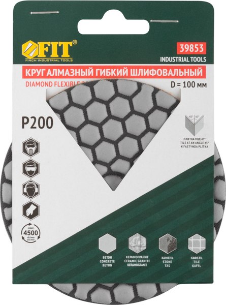 Шлифовальный круг FIT 100мм / 39853