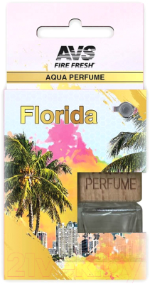 Ароматизатор автомобильный AVS Aqua Perfume USA/Florida AQP-10 / A40485S - фото