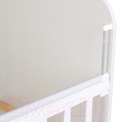 Детская кроватка Фея 701 Бегемотик / 0002549.9.15 (белый)