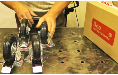 Опора колесная для тележки складской Longway SC 55