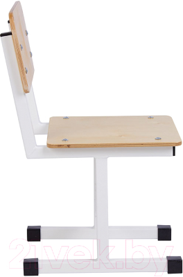 Стул детский Polini Kids City / 0002603.62 (S, белый/дуб пастельный)