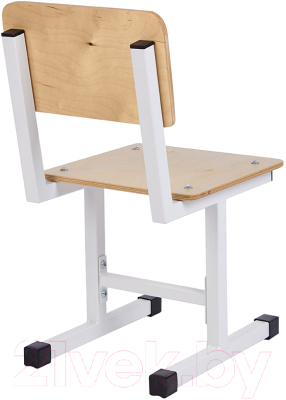 Стул детский Polini Kids City / 0002603.62 (S, белый/дуб пастельный)