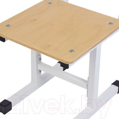 Стул детский Polini Kids City / 0002603.62 (S, белый/дуб пастельный)