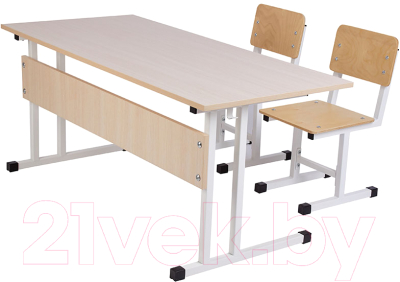 Стул детский Polini Kids City / 0002603.62 (S, белый/дуб пастельный)