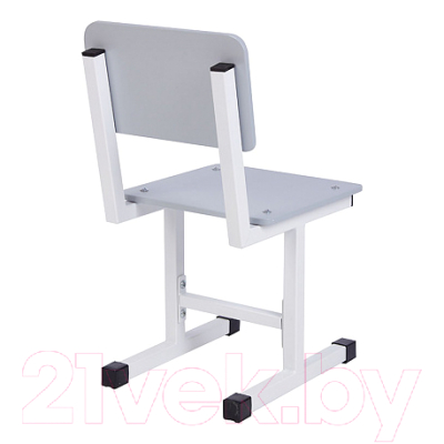 Стул детский Polini Kids City / 0002603.55 (S, белый/серый)