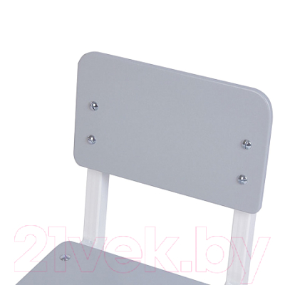 Стул детский Polini Kids City / 0002603.55 (S, белый/серый)