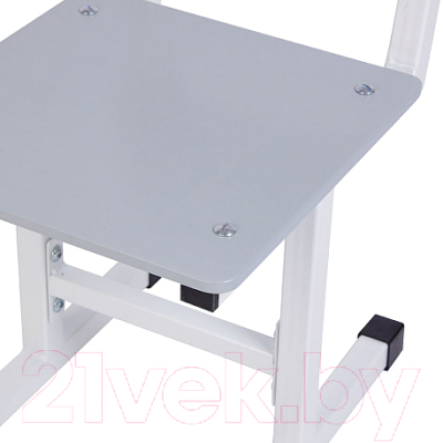 Стул детский Polini Kids City / 0002603.55 (S, белый/серый)