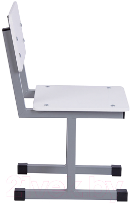 Стул детский Polini Kids City / 0002603.51 (S, серый/белый)