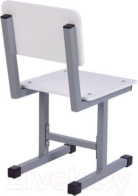 Стул детский Polini Kids City / 0002603.51 (S, серый/белый)