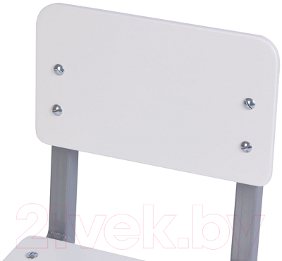 Стул детский Polini Kids City / 0002603.51 (S, серый/белый)