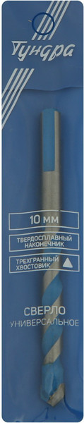 Сверло Tundra Pro твердосплавный наконечник трехгранный хвостовик / 5354686 