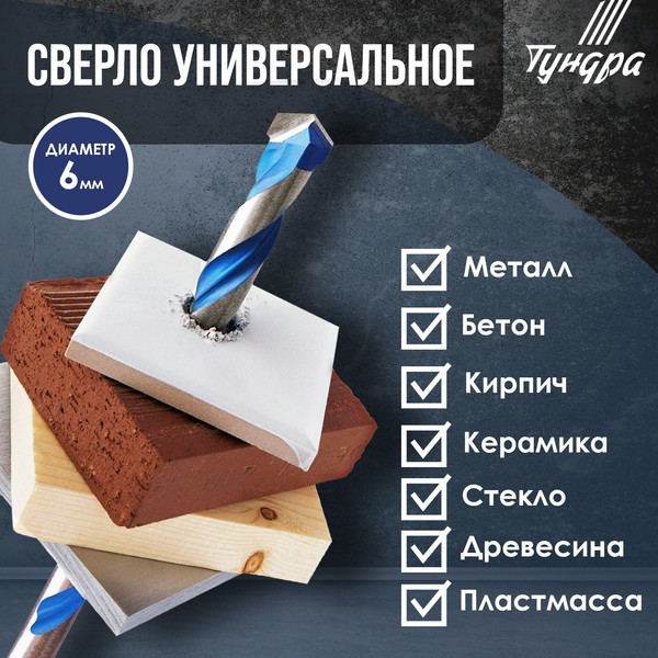 Сверло Tundra Pro твердосплавный наконечник трехгранный хвостовик / 5354684