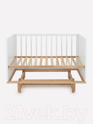 Детская кровать-трансформер Rant Bamboo / 768 (Cloud White)