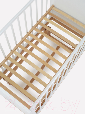 Детская кровать-трансформер Rant Bamboo / 768 (Cloud White)