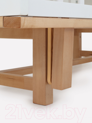 Детская кровать-трансформер Rant Bamboo / 768 (Cloud White)