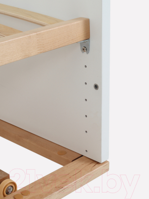 Детская кровать-трансформер Rant Bamboo / 768 (Cloud White)