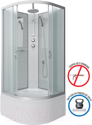 Душевая кабина Niagara NG-2309-14BKT 100x100x200