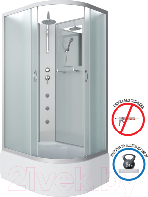 Душевая кабина Niagara NG-2310-14LBKTG 120x80x200