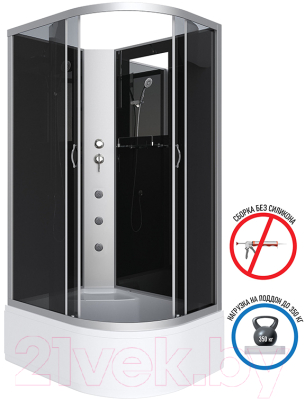 Душевая кабина Niagara NG-2510-14LBKG 120x80x215