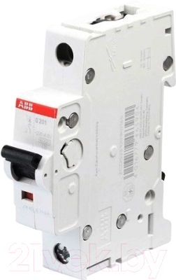 Выключатель автоматический ABB S 201 1P С 25А 6кА 1M / 2CDS251001R0254 - фото