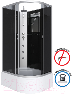 Душевая кабина Niagara NG-2510-14RBKTG 120x80x215