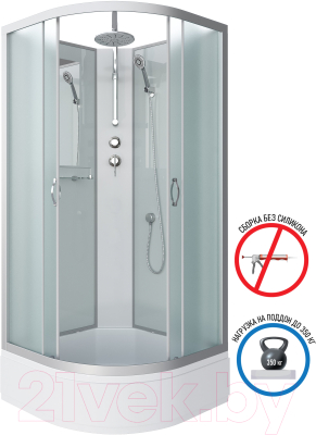 Душевая кабина Niagara NG-3301-14BKT 90x90x200