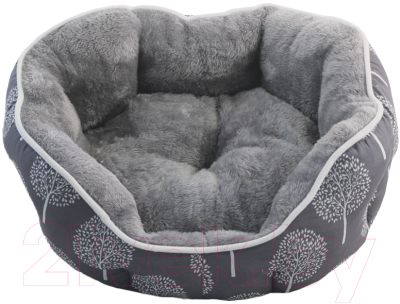 Лежанка для животных Gamma Сказочный лес / 31931042 (S, серый) - фото