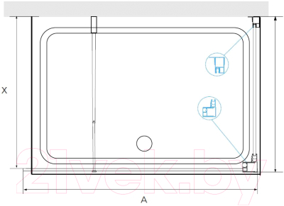 Душевой уголок RGW WA-005-1B / 351005128-14