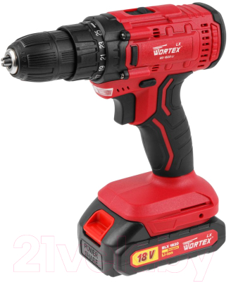 Аккумуляторная дрель-шуруповерт Wortex LX BD 1820 Li / 0329076