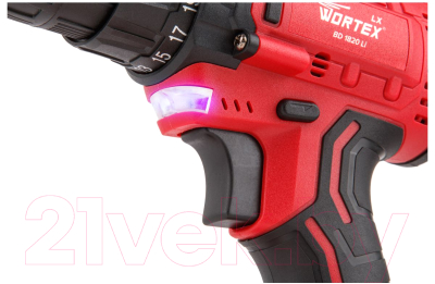 Аккумуляторная дрель-шуруповерт Wortex LX BD 1820 Li / 0329076