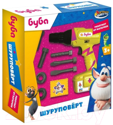 Шуруповерт игрушечный Играем вместе Буба / 2109K467-R - фото