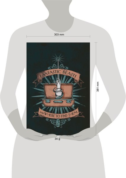 Обложка на паспорт Эксмо Фантастические твари. Чемодан / 9785041645373