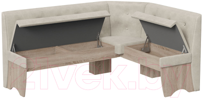 Обеденная группа ТриЯ Барселона (дуб сонома трюфель/микровелюр Duna Brilliant)