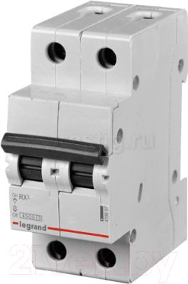 Выключатель автоматический Legrand RX3 2P C 25A 4.5кА 2M / 419699 - фото