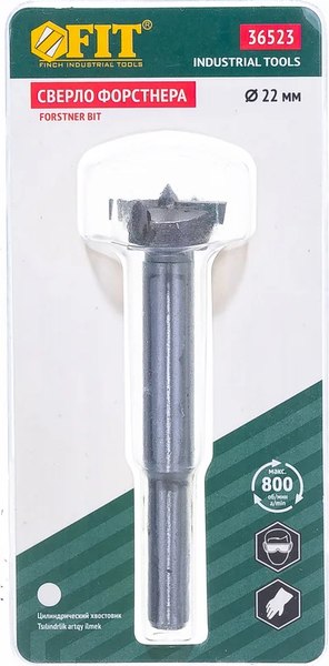 Сверло FIT Форстнера с карбидными вставками 22 мм / 36523