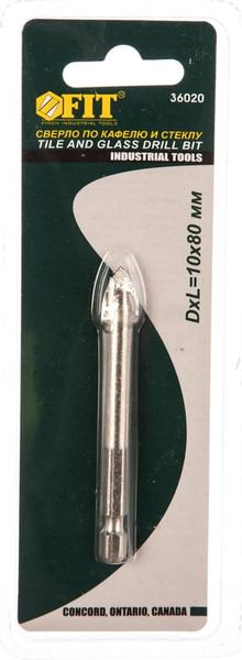 Сверло FIT Шестигранный U-хвостовик 10мм / 36020