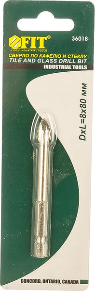 Сверло FIT Шестигранный U-хвостовик 8мм / 36018